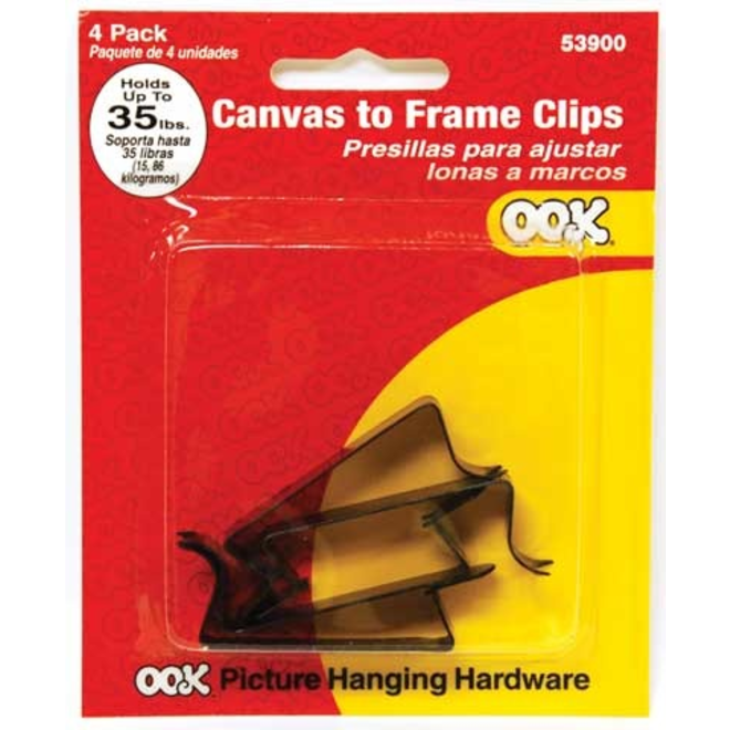 Canvas To Frame Clips 4Pk