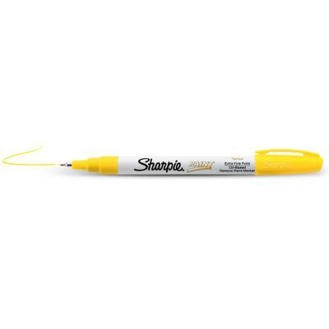 SHARPIE OIL-BASED PAINT MARKER EXTRA-FINE YELLOW