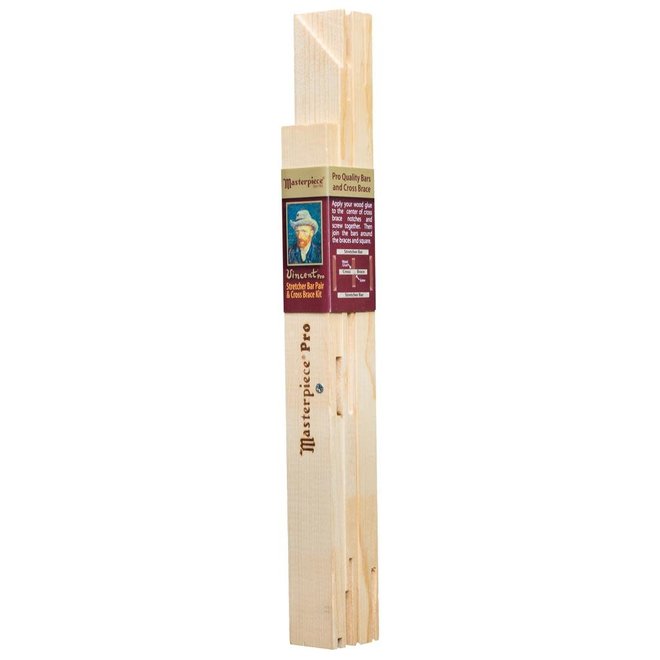 Masterpiece Stretcher Bar Pair & Cross Brace Kit: 14Â€