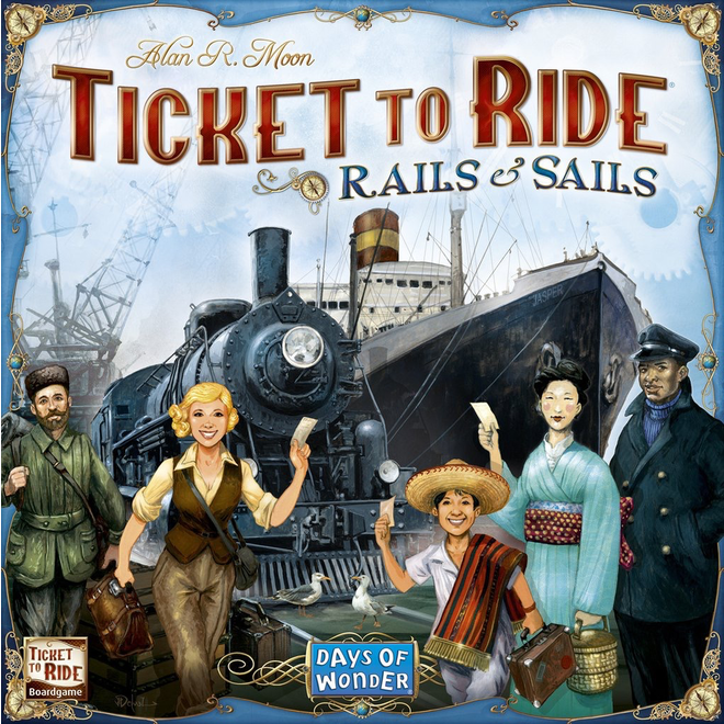 TICKET TO RIDE RAILS & SAILS BOARD GAME