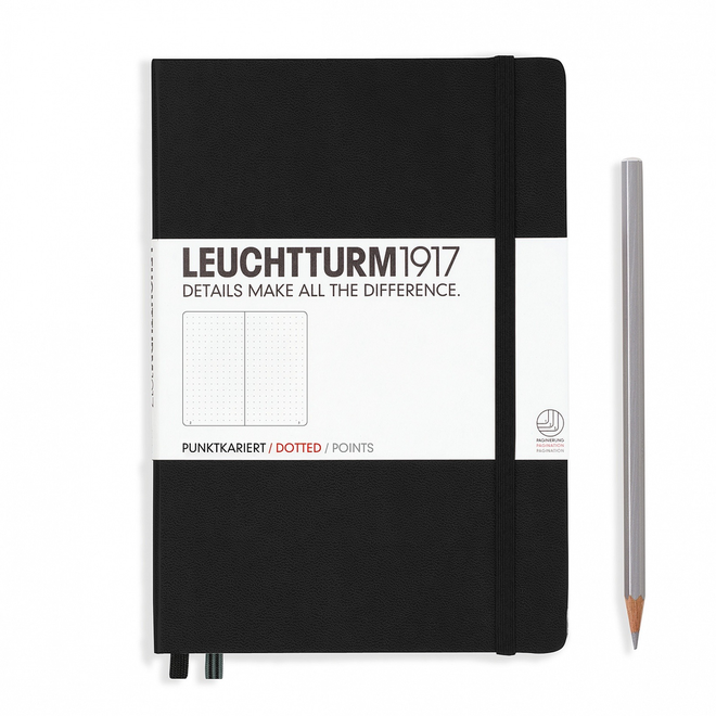 Leuchtturm1917 Notebook Medium Dotted Black