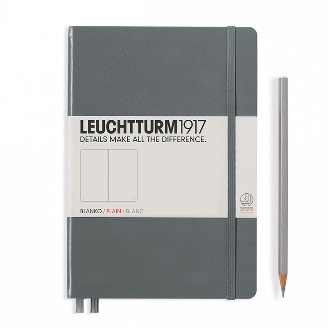 Leuchtturm1917 Notebook Medium Plain Anthracite