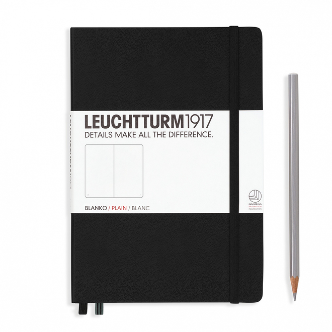 Leuchtturm1917 Notebook Medium Plain Black