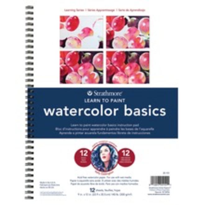 STRATHMORE LEARN TO PAINT WATERCOLOR BASICS PAD 9x12
