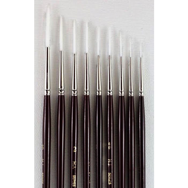 Hj Series 990 White Taklon Brush Script #20/0