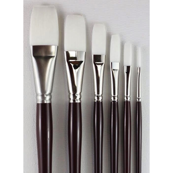 Hj Series 980 White Taklon Brush Stroke #1/4