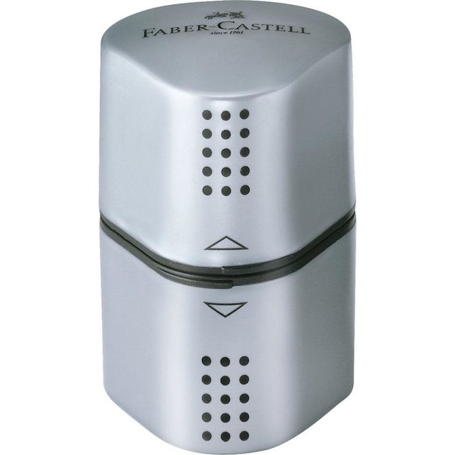 Faber-Castell Grip 3 Hole Sharpener Silver
