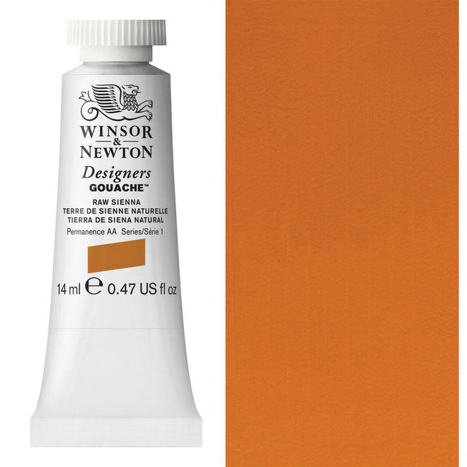 W&N DESIGNERS GOUACHE 14ML RAW SIENNA