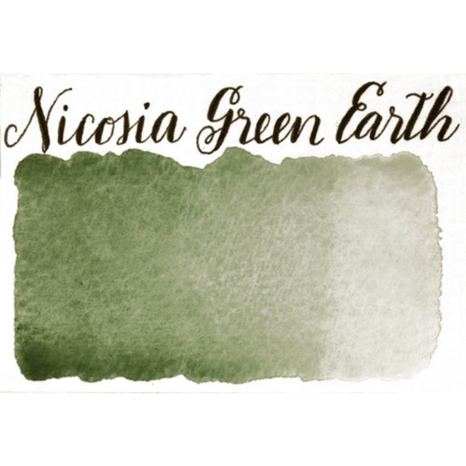 STONEGROUND PAINT HALF PAN NICOSIA GREEN EARTH