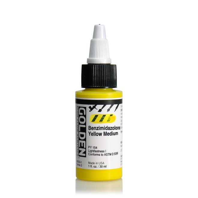 Golden High Flow 1Oz Benzimidazolone Yellow Medium Series 3