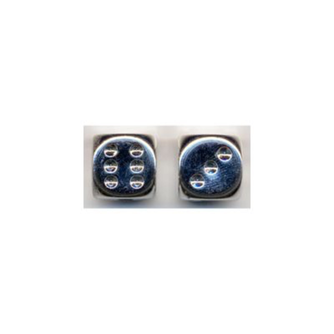 CHESSEX - METAL - 2D6 - SILVER DICE