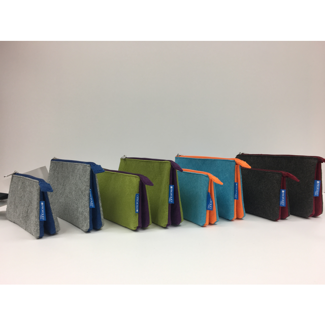 Itoya Profolio Midtown Pouch 5X9 Ocean/Orange
