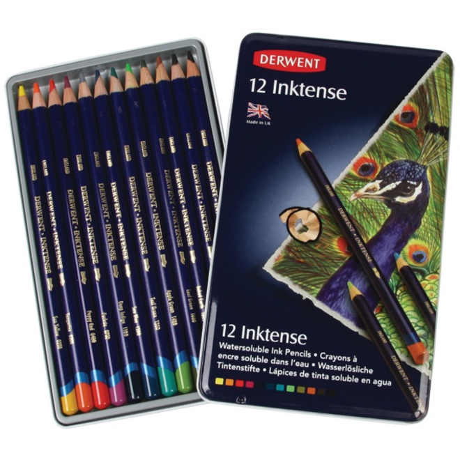 Derwent Inktense 12 Watercolor Ink Pencil Set