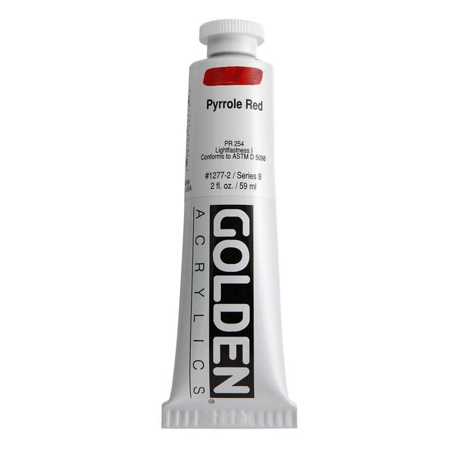 Golden 2Oz Pyrrole Red Heavy Body Series 8