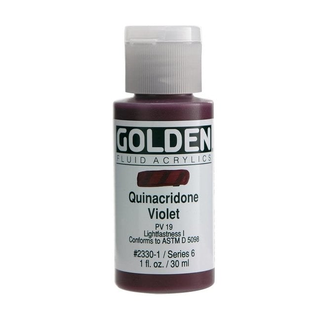 Golden 1oz Fluid Quinacridone Violet Series 6