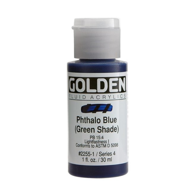 Golden 1Oz Fluid Phthalo Blue (Gs) Series 4