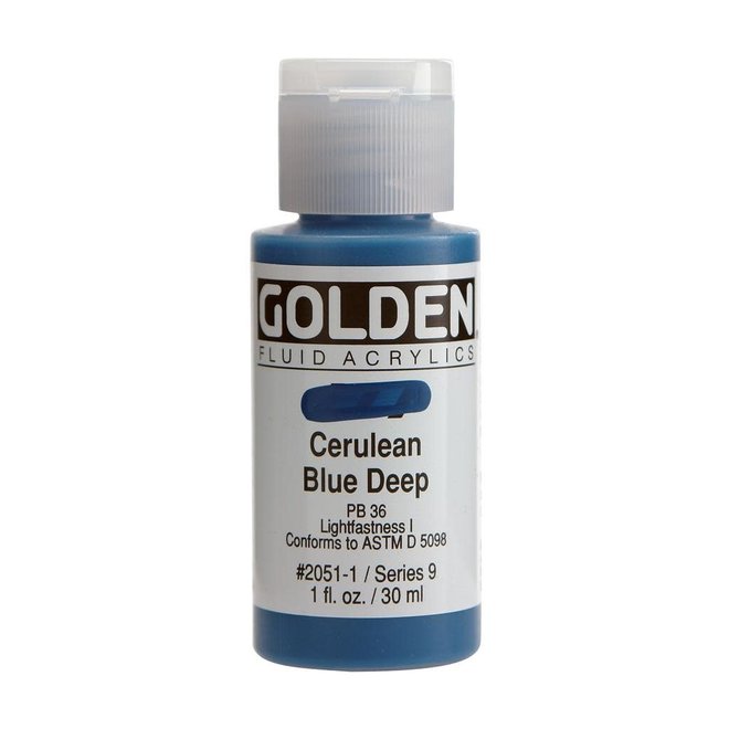 Golden 1oz Fluid Cerulean Blue Deep Series 9