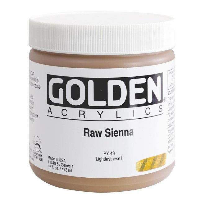 Golden 16Oz Raw Sienna Heavy Body Series 1
