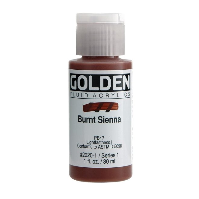 Golden 1Oz Fluid Burnt Sienna Series 1