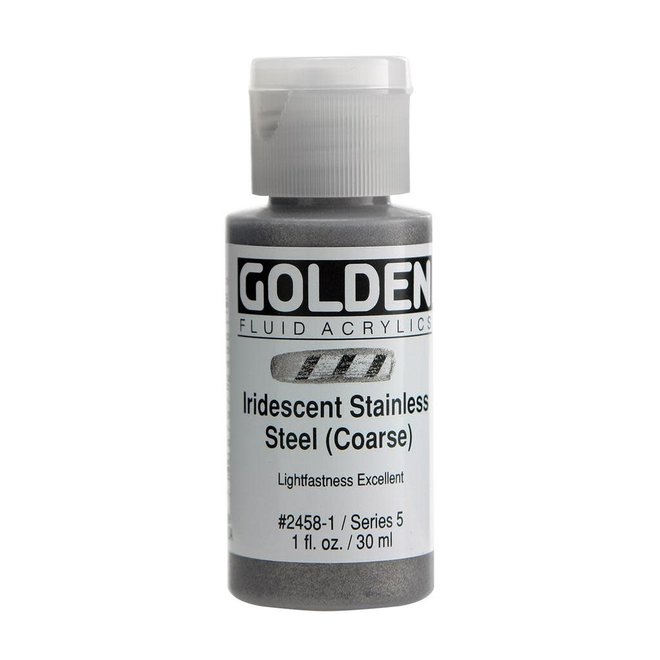 Golden 1oz Fluid Iridescent Stainless Steel (Coarse) Series 5