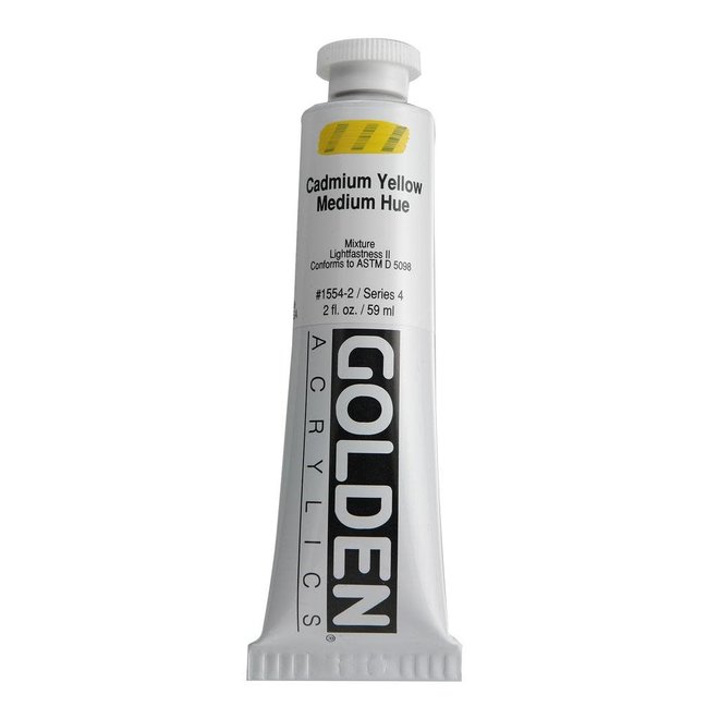 Golden 2oz Cadmium Yellow Medium Hue Heavy Body Series 4