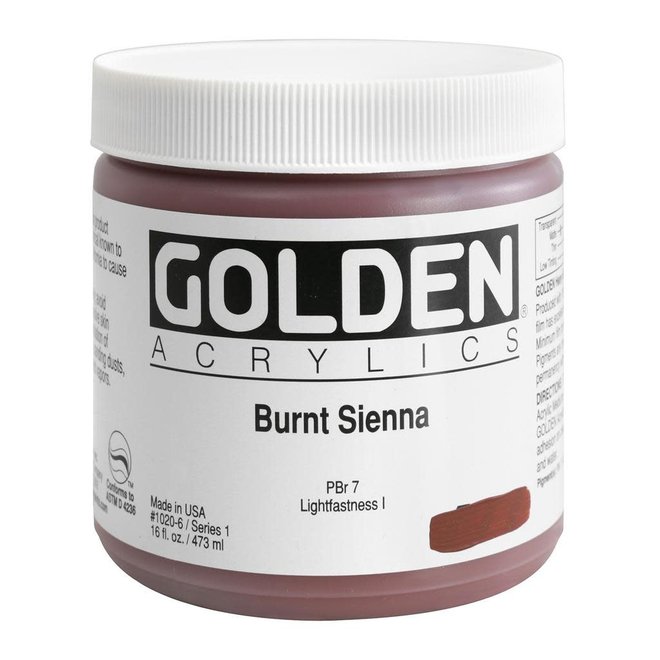 Golden 16oz Burnt Sienna Heavy Body Series 1