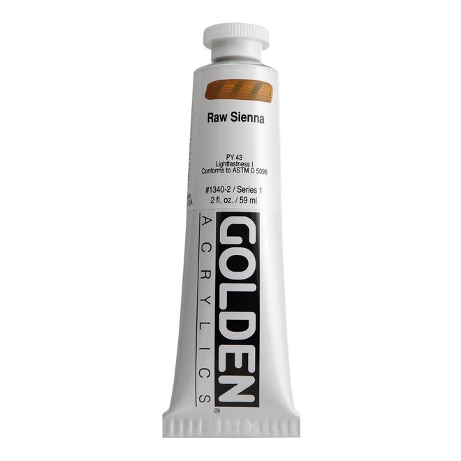 Golden 2Oz Raw Sienna Heavy Body Series 1