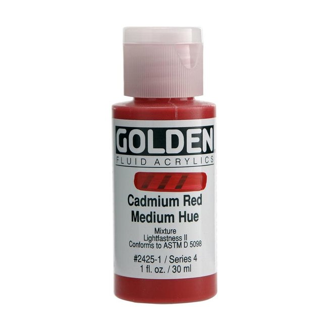 Golden 1oz Fluid Cadmium Red Medium Hue Series 4