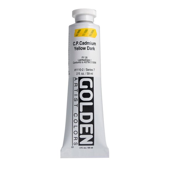 Golden 2oz CP Cadmium Yellow Dark Heavy Body Series 7