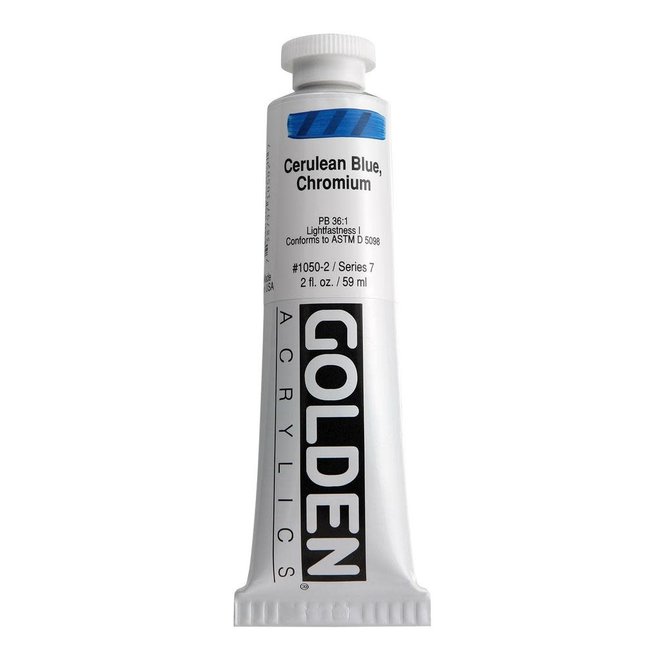 Golden 2Oz Cerulean Blue Chromium Heavy Body Series 7
