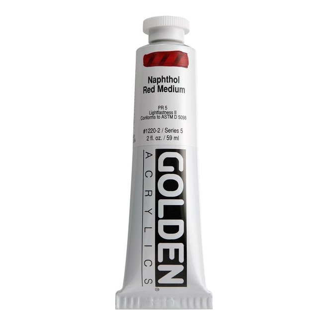Golden 2Oz Naphthol Red Medium Heavy Body Series 5