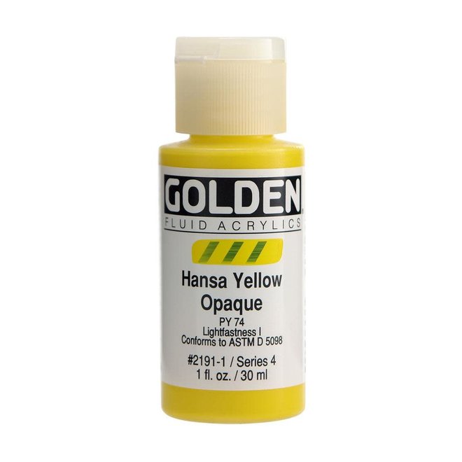 Golden 1Oz Fluid Hansa Yellow Opaque Series 4