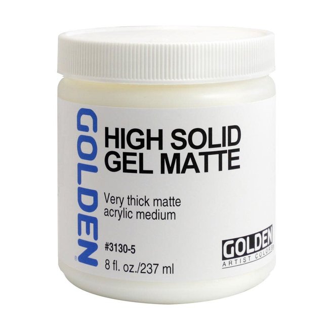 Golden Medium 8oz High Solid Gel Matte