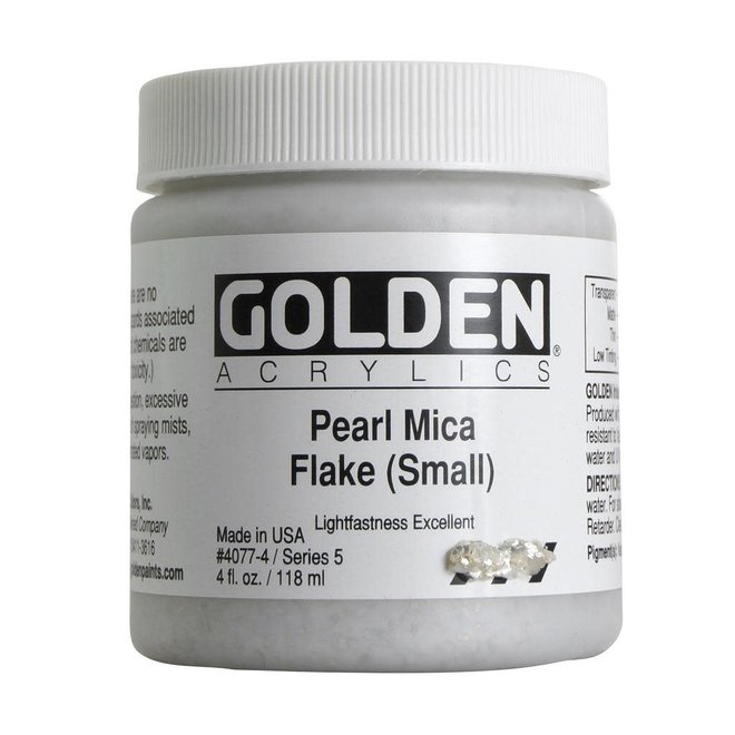 Golden Medium 4oz Pearl Mica Flake (Small)