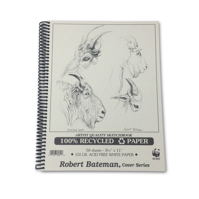ROBERT BATEMAN RECYCLED SKETCHBOOK 8.5x11