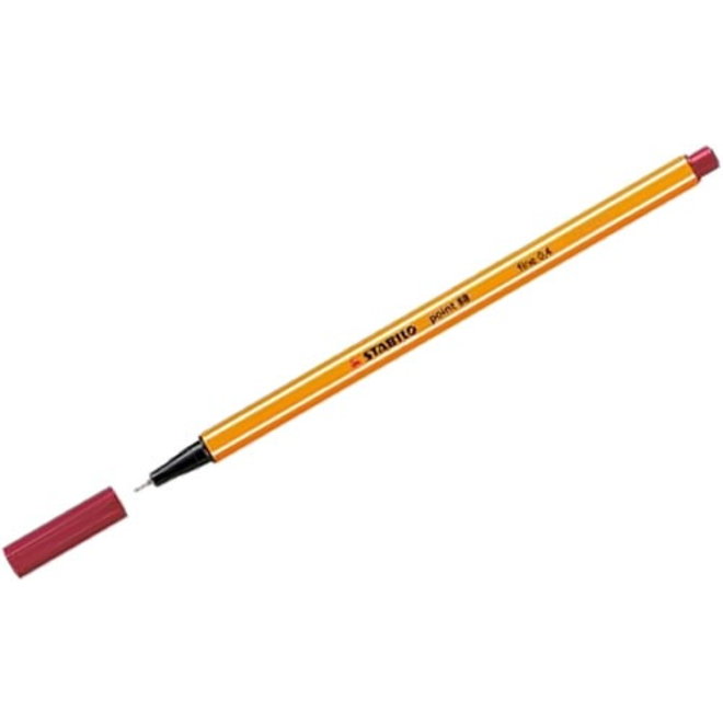 STABILO POINT 88 PEN 0.4 CRIMSON #50