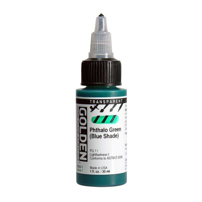 Golden High Flow 1Oz Transparent Phthalo Green (Bs) Series 1