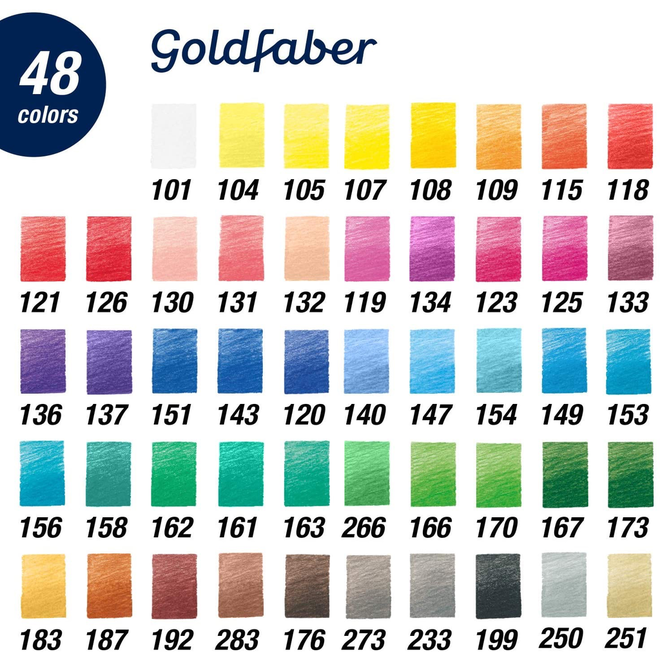 FABER CASTELL Goldfaber Aqua 48 Colour Tin