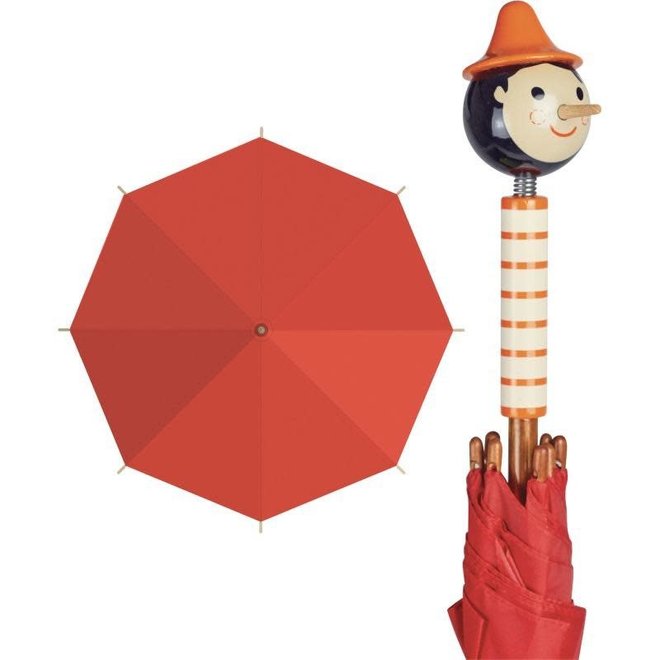 Vilac Wooden Umbrella - Pinocchio Shinzi Katoh