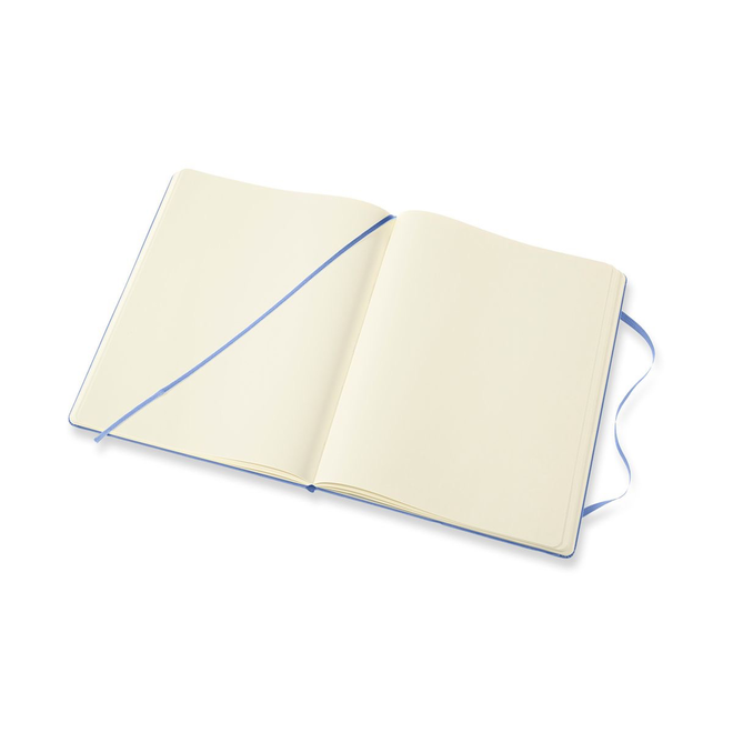 Moleskine Classic Notebook, Extra Large, Plain, Hydrangea Blue, Hard Cover (7.5 X 9.75)