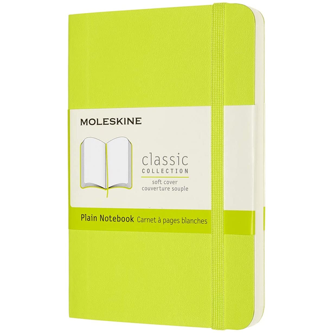Moleskine Softcover Plain 3.5*5.5" 9x14 cm Lemon/Lime