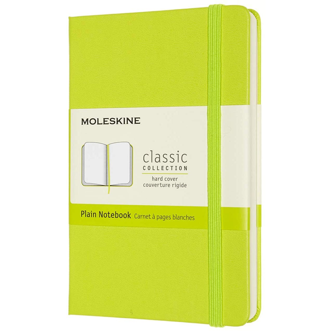 Moleskine Hardcover Plain 3.5*5.5" 9x14 cm Lemon/Lime