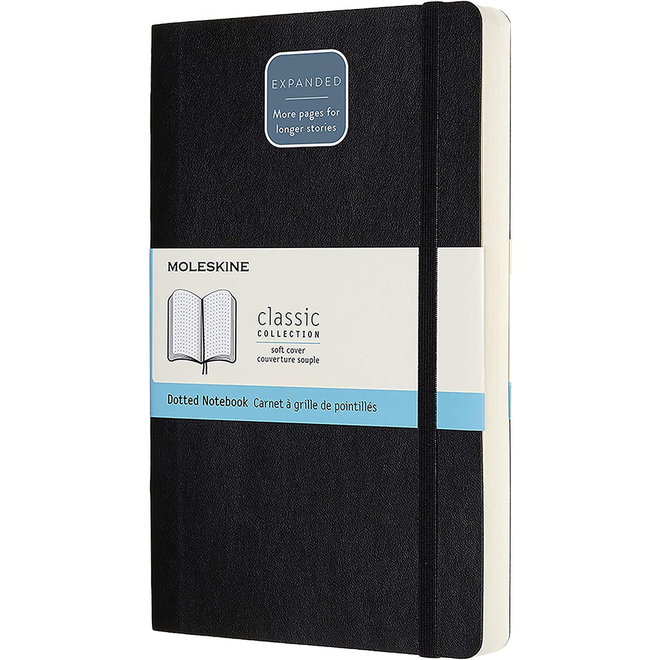 Moleskine Softcover Dotted 5 x 8.25" 13x21 cm Double thick 400 pages