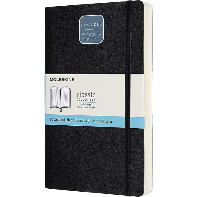 Moleskine Softcover Dotted 5 x 8.25" 13x21 cm Double thick 400 pages
