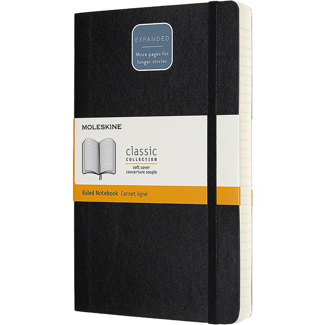Moleskine Softcover Ruled 5 x 8.25" 13x21 cm Double thick 400 pages