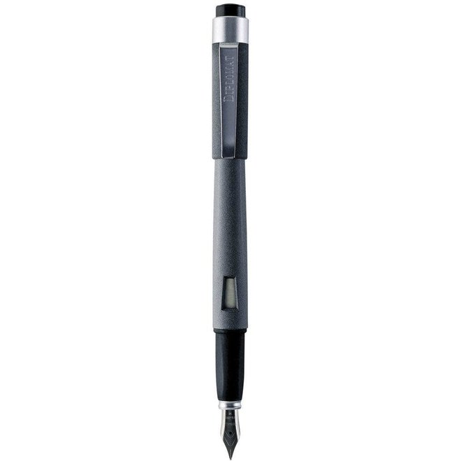 Diplomat Magnum Fountain Pen Soft Touch Grey Fine