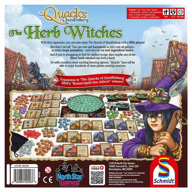 THE QUACKS OF QUEDLINBURG EXPANSION - THE HERB WITCHES BOARD GAME