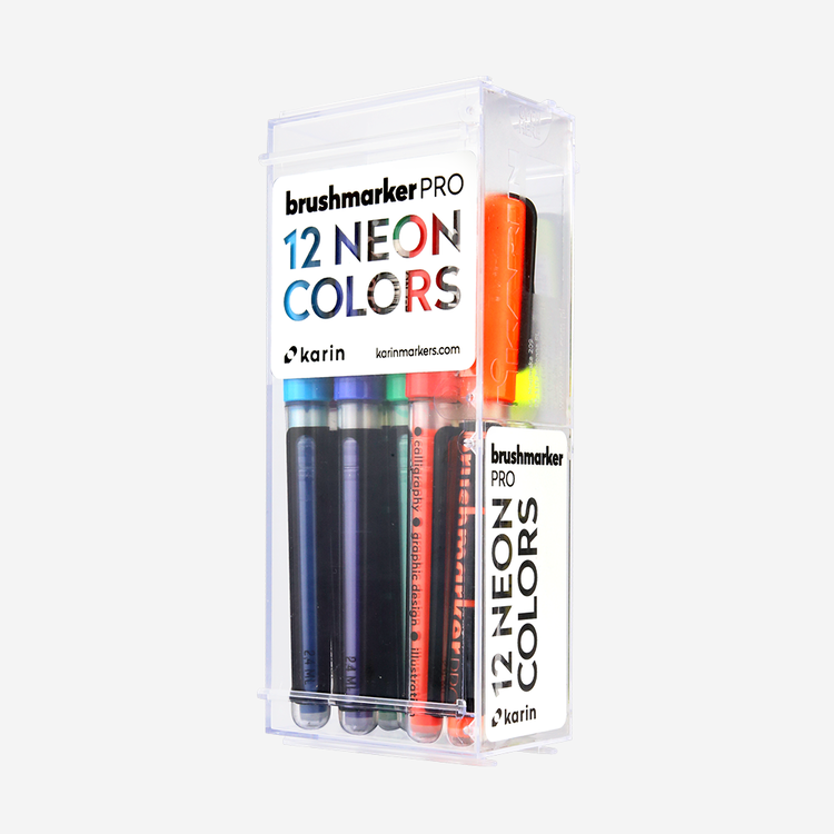 Karin Brushmarker Pro 72 Colors & Blenders Mega Box Set
