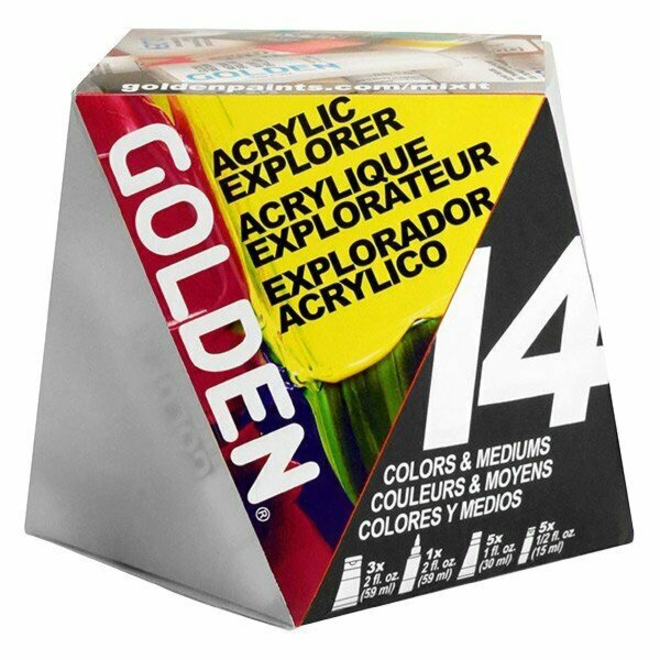 Golden Acrylic Explorer A-Z Starter Set, 14pc