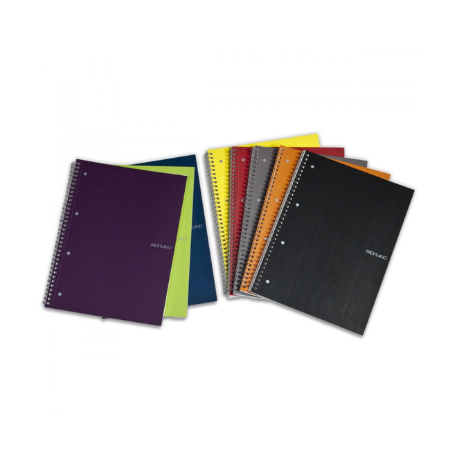 Fabriano Ecoqua Notebook Sp 6X8 Grid A5 Stone Grey